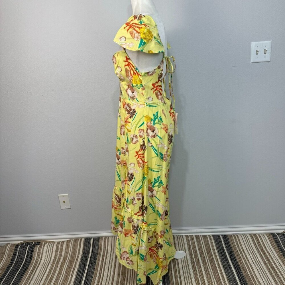 Urban Outfitters Women's Seashell Siren Lace Up Back Maxi Summer Dress Size L - Picture 8 of 16